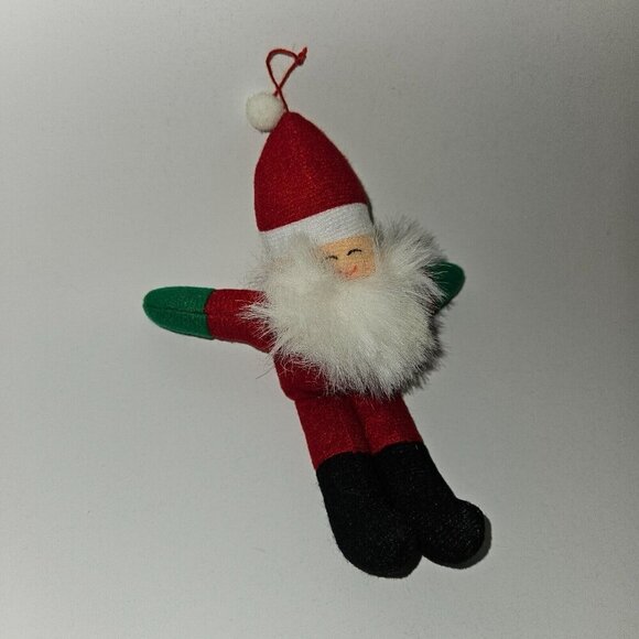 VTG Dan Brechner Santa Claus Plush Ornament 7" Stuffed Toy Christmas Tree Decor - Picture 3 of 8